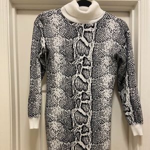 Turtleneck sweater dress